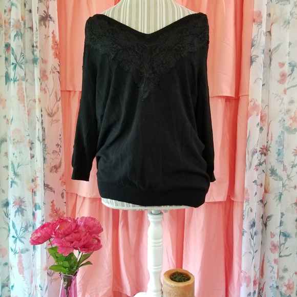 Lane Bryant Tops - 🌻🌺🌻LANE BRYANT LACE SWEATER TOP!!